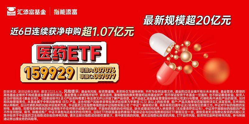医药普涨！疫苗等涨幅居前，医药ETF涨1.2%，近60日吸金超8亿元！